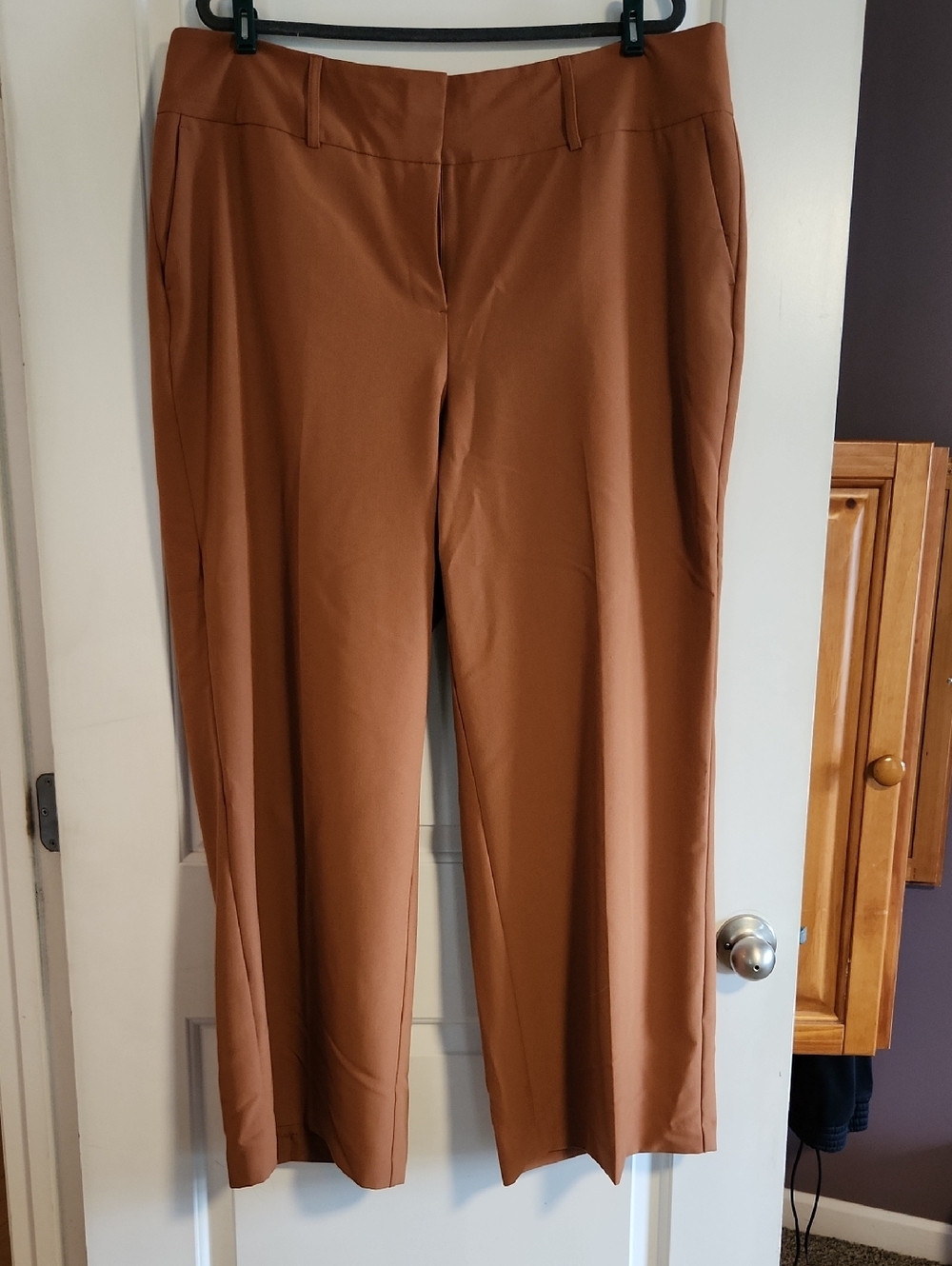 Lane Bryant Wide-Leg Trousers in Rust